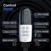 imageSereneLife Air Compression Leg Massager Full Leg Massager with Heat and Compression Portable and Adjustable with 6 Modes 3 Vibrations 3 Intensities 11 Airbags for Thigh Calf Foot MassageFull Leg  Gray