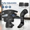 imageSereneLife Air Compression Leg Massager Full Leg Massager with Heat and Compression Portable and Adjustable with 6 Modes 3 Vibrations 3 Intensities 11 Airbags for Thigh Calf Foot MassageFull Leg  Black