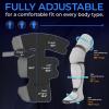 imageSereneLife Air Compression Leg Massager Full Leg Massager with Heat and Compression Portable and Adjustable with 6 Modes 3 Vibrations 3 Intensities 11 Airbags for Thigh Calf Foot MassageFull Leg  Gray