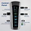 imageSereneLife Air Compression Leg Massager Full Leg Massager with Heat and Compression Portable and Adjustable with 6 Modes 3 Vibrations 3 Intensities 11 Airbags for Thigh Calf Foot MassageFull Leg  Black