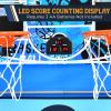imageSereneLife Arcade Basketball Game Indoor Shootout Heavy Duty Foldable Dual Hoop with Electronic Shot Scoreboard Play Timer PreAssembled FramePremium Dual Shot