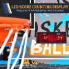 imageSereneLife Arcade Basketball Game Indoor Shootout Heavy Duty Foldable Dual Hoop with Electronic Shot Scoreboard Play Timer PreAssembled FrameSingle Shot