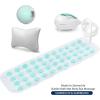 imageSereneLife Bath Pillow  Comfortable Tub Pillow with 4D Mesh ampamp Suction Cups  QuickDrying Breathable ampamp Thick Cushioned Fits Standard Tubs Supports Neck ampamp Spine Works with SereneLife Massage Mats