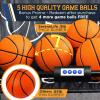 imageSereneLife Dual Hoop Basketball Shootout Indoor Home Arcade Room Game with Electronic LED Double Basketball Shot Scoreboard ampamp Play Timer Foldup Court Shooting Sports for KidsampampAdults PlayerDual Shot