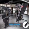 imageSereneLife Electric Folding Treadmill Exercise Machine  Smart Compact Digital Fitness Treadmill Workout Trainer wBluetooth App Sync Manual Incline Adjustment for Walking Running GymBLACK