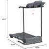 imageSereneLife Electric Folding Treadmill Exercise Machine  Smart Compact Digital Fitness Treadmill Workout Trainer wBluetooth App Sync Manual Incline Adjustment for Walking Running GymBLACK