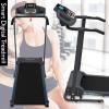 imageSereneLife Electric Folding Treadmill Exercise Machine  Smart Compact Digital Fitness Treadmill Workout Trainer wBluetooth App Sync Manual Incline Adjustment for Walking Running GymBLACK