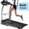 imageSereneLife Electric Folding Treadmill Exercise Machine  Smart Compact Digital Fitness Treadmill Workout Trainer wBluetooth App Sync Manual Incline Adjustment for Walking Running GymBLACK