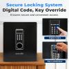 imageSereneLife Electronic Large Digital Safe Box  138 Cubic FT Durable Design UserFriendly Keypad Alarm System Hidden Keyhole Money ampamp Firearm Safebox for Home ampamp Office  1496 x1259 x 1771