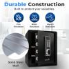 imageSereneLife Electronic Large Digital Safe Box  138 Cubic FT Durable Design UserFriendly Keypad Alarm System Hidden Keyhole Money ampamp Firearm Safebox for Home ampamp Office  1496 x1259 x 1771