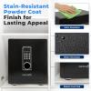 imageSereneLife Electronic Large Digital Safe Box  138 Cubic FT Durable Design UserFriendly Keypad Alarm System Hidden Keyhole Money ampamp Firearm Safebox for Home ampamp Office  1496 x1259 x 1771