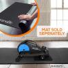 imageSereneLife Elliptical Under Desk Exercise Equipment Compact Ergonomic Seated Elliptical Work from Home Fitness Mini Machines for Home Use 8 Resistance Level LCD Monitor Resistance Band