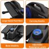 imageSereneLife Elliptical Under Desk Exercise Equipment Compact Ergonomic Seated Elliptical Work from Home Fitness Mini Machines for Home Use 8 Resistance Level LCD Monitor Resistance Band