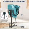 imageSereneLife Foldable Dog Bath Tub with Adjustable Height 360 Access Drain Hose ampamp Storage Pockets  130 lb Capacity Grooming Station for IndoorOutdoor Use BeigeBlue