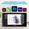 imageSereneLife Graphic Tablet with Passive Pen  156quot FullLaminated Technology Art Monitor w 8192 Pressure Levels BatteryFree Stylus  Digital Drawing Online Teaching Design  for MAC Windows OS22 inch