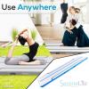 imageSereneLife Gymnastics Inflatable Air Tumbling Floor Mat Floating Water Mat 13FT 4in Thickness for OutdoorHome Indoor Use Tumbling Training Cheerleading Yoga Water with Electric Air PumpBlue