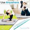 imageSereneLife Gymnastics Inflatable Air Tumbling Floor Mat Floating Water Mat 13FT 4in Thickness for OutdoorHome Indoor Use Tumbling Training Cheerleading Yoga Water with Electric Air PumpAquamarine