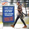 imageSereneLife Kick Scooter Adult Teenagers Kids 2 Wheel Kids Scooter with Adjustable TBar Handlebar  Alloy AntiSlip Deck  Portable Folding Scooters for Kids with Carrying StrapLeopard