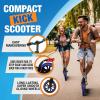 imageSereneLife Kick Scooter Adult Teenagers Kids 2 Wheel Kids Scooter with Adjustable TBar Handlebar  Alloy AntiSlip Deck  Portable Folding Scooters for Kids with Carrying StrapGraffiti