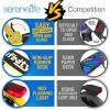 imageSereneLife Kick Scooter Adult Teenagers Kids 2 Wheel Kids Scooter with Adjustable TBar Handlebar  Alloy AntiSlip Deck  Portable Folding Scooters for Kids with Carrying StrapYellow