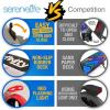 imageSereneLife Kick Scooter Adult Teenagers Kids 2 Wheel Kids Scooter with Adjustable TBar Handlebar  Alloy AntiSlip Deck  Portable Folding Scooters for Kids with Carrying StrapPink