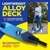 imageSereneLife Kick Scooter Adult Teenagers Kids 2 Wheel Kids Scooter with Adjustable TBar Handlebar  Alloy AntiSlip Deck  Portable Folding Scooters for Kids with Carrying Strap  Adult Blue