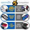 imageSereneLife Kick Scooter Adult Teenagers Kids 2 Wheel Kids Scooter with Adjustable TBar Handlebar  Alloy AntiSlip Deck  Portable Folding Scooters for Kids with Carrying StrapWhite