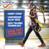 imageSereneLife Kick Scooter Adult Teenagers Kids 2 Wheel Kids Scooter with Adjustable TBar Handlebar  Alloy AntiSlip Deck  Portable Folding Scooters for Kids with Carrying StrapYellow