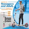 imageSereneLife Kick Scooter Adult Teenagers Kids 2 Wheel Kids Scooter with Adjustable TBar Handlebar  Alloy AntiSlip Deck  Portable Folding Scooters for Kids with Carrying StrapPink