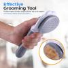 imageSereneLife Lint Roller Pet Brush SkinFriendly Dog and Cat SelfCleaning Slicker Brush with Massage Particles Removes Loose HairTangles 768quotx413quotx255quot Pet Hair Removal Tool with Release Button