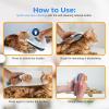 imageSereneLife Lint Roller Pet Brush SkinFriendly Dog and Cat SelfCleaning Slicker Brush with Massage Particles Removes Loose HairTangles 768quotx413quotx255quot Pet Hair Removal Tool with Release Button