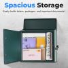 imageSereneLife Outdoor Wall Mailbox  046 Cubic FT Locking Mailbox  Easy Installation Secure Lock Mechanism  Ideal for Residential or Commercial Use  Wall Mountable 1377quot x 452quot x 1299  BlackGreen