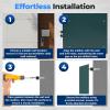 imageSereneLife Outdoor Wall Mailbox  046 Cubic FT Locking Mailbox  Easy Installation Secure Lock Mechanism  Ideal for Residential or Commercial Use  Wall Mountable 1377quot x 452quot x 1299  BlackGreen