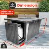 imageSereneLife Portable Outdoor Fire Pit  2in1 Steel BBQ Grill and 26quot Wood Burning Fire Pit Bowl with Mesh Spark Screen Log Grate Fire Poker and Cover for Camping Picnic BonfiresClassic