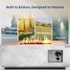 imageSereneLife Portable Outdoor Fire Pit  2in1 Steel BBQ Grill and 26quot Wood Burning Fire Pit Bowl with Mesh Spark Screen Log Grate Fire Poker and Cover for Camping Picnic BonfiresPulse
