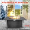 imageSereneLife Portable Outdoor Fire Pit  2in1 Steel BBQ Grill and 26quot Wood Burning Fire Pit Bowl with Mesh Spark Screen Log Grate Fire Poker and Cover for Camping Picnic BonfiresRectangle