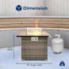 imageSereneLife Portable Outdoor Fire Pit  2in1 Steel BBQ Grill and 26quot Wood Burning Fire Pit Bowl with Mesh Spark Screen Log Grate Fire Poker and Cover for Camping Picnic BonfiresSquare Wicker