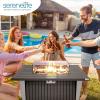 imageSereneLife Portable Outdoor Fire Pit  2in1 Steel BBQ Grill and 26quot Wood Burning Fire Pit Bowl with Mesh Spark Screen Log Grate Fire Poker and Cover for Camping Picnic BonfiresRectangle