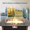 imageSereneLife Portable Outdoor Fire Pit  2in1 Steel BBQ Grill and 26quot Wood Burning Fire Pit Bowl with Mesh Spark Screen Log Grate Fire Poker and Cover for Camping Picnic BonfiresPeak Glow