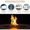 imageSereneLife Portable Outdoor Fire Pit  2in1 Steel BBQ Grill and 26quot Wood Burning Fire Pit Bowl with Mesh Spark Screen Log Grate Fire Poker and Cover for Camping Picnic BonfiresArtisan Glow