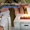 imageSereneLife Portable Outdoor Fire Pit  2in1 Steel BBQ Grill and 26quot Wood Burning Fire Pit Bowl with Mesh Spark Screen Log Grate Fire Poker and Cover for Camping Picnic BonfiresPulse