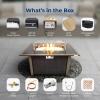 imageSereneLife Portable Outdoor Fire Pit  2in1 Steel BBQ Grill and 26quot Wood Burning Fire Pit Bowl with Mesh Spark Screen Log Grate Fire Poker and Cover for Camping Picnic BonfiresPeak Glow