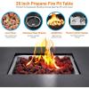 imageSereneLife Portable Outdoor Fire Pit  2in1 Steel BBQ Grill and 26quot Wood Burning Fire Pit Bowl with Mesh Spark Screen Log Grate Fire Poker and Cover for Camping Picnic BonfiresUrban Retreat