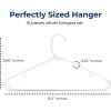 imageSereneLife Premium 10 Pack Plastic Hangers Lightweight Durable Space Saving Clothes Organizers Suitable for Shirts Sweaters Hoodies Dresses Kids Clothes Good for Home Organization PurpleWhite