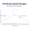 imageSereneLife Premium 10 Pack Plastic Hangers Lightweight Durable Space Saving Clothes Organizers Suitable for Shirts Sweaters Hoodies Dresses Kids Clothes Good for Home Organization PurpleWhite