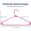 imageSereneLife Premium 10 Pack Plastic Hangers Lightweight Durable Space Saving Clothes Organizers Suitable for Shirts Sweaters Hoodies Dresses Kids Clothes Good for Home Organization PurplePink
