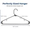 imageSereneLife Premium 10 Pack Plastic Hangers Lightweight Durable Space Saving Clothes Organizers Suitable for Shirts Sweaters Hoodies Dresses Kids Clothes Good for Home Organization PurpleGray