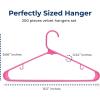 imageSereneLife Premium 10 Pack Plastic Hangers Lightweight Durable Space Saving Clothes Organizers Suitable for Shirts Sweaters Hoodies Dresses Kids Clothes Good for Home Organization PurplePink