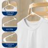 imageSereneLife Premium 10 Pack Plastic Hangers Lightweight Durable Space Saving Clothes Organizers Suitable for Shirts Sweaters Hoodies Dresses Kids Clothes Good for Home Organization PurpleWhite
