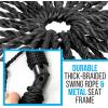 imageSereneLife SLSWNG200 Spider SwingNetted Webbed Seat for Grip and ComfortHanging Tree Circular Flying Saucer with Ropes and StrapsSafe Durable Max Weight 600lbs Standard